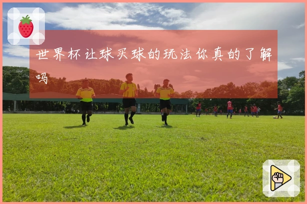 世界杯让球买球的玩法你真的了解吗